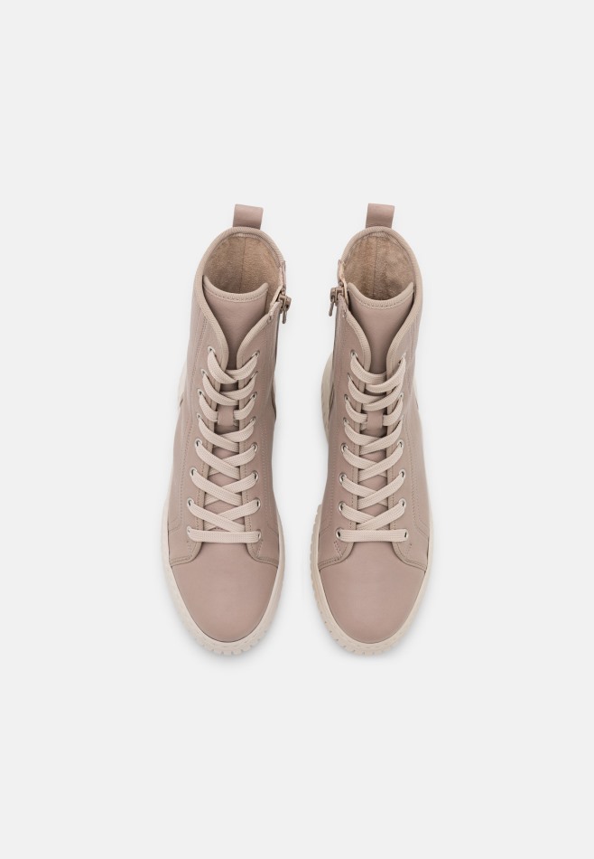 Gabor Nude Foncé/beige | Bottines à Lacets Exclusives